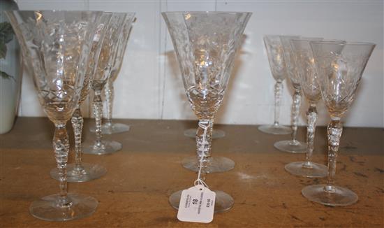 Assorted wine glasses